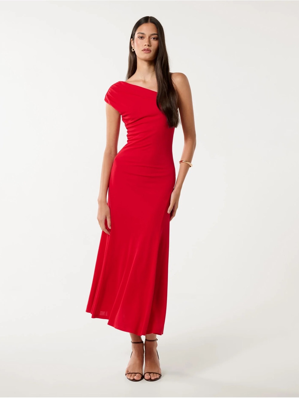 Ever New One-Shoulder Scarlet Maxi Dress